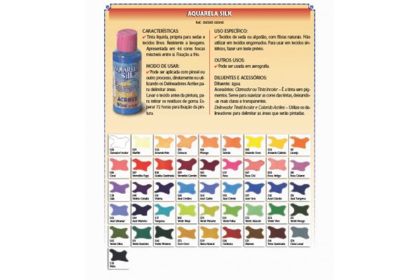 AQUARELA SILK 60ML INCOLOR CLAREADOR ACRILEX